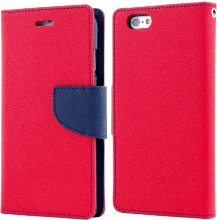 Mbështjellës flip book HAVANA Fancy Diary për Microsoft 550, me xhepa kartelash, kuqe/kaltër