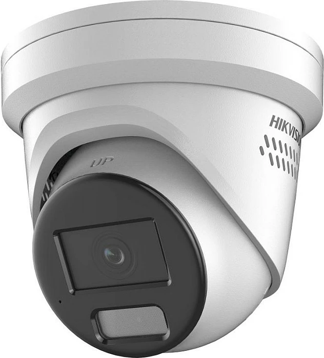 Kamerë sigurie IP Hikvision DS-2CD3346G2-ISU/SL, Turret IR, 2.8mm, MicroSD, me mikrofon e altoparlant, e bardhë