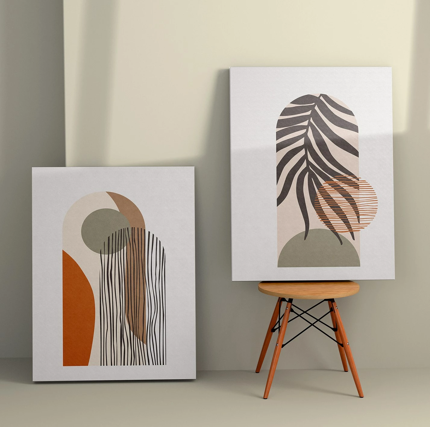 Pikturë dekorative në kanavacë, 2 copë, Wallity, 2KNV4293, 50x70cm