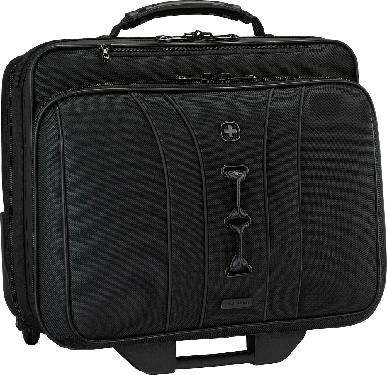 Çantë laptopi Wenger Legacy Black Series 15.6 inç me rrota, e zezë