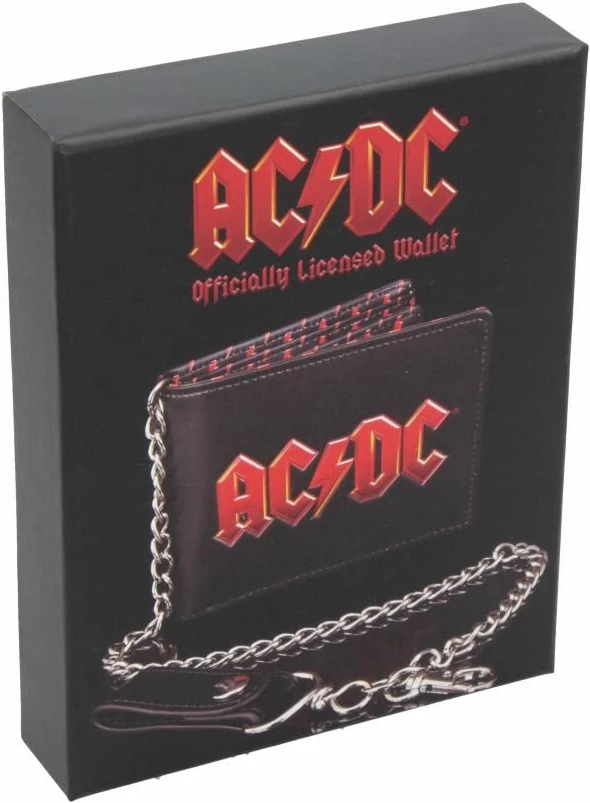 Portofol NEMESIS NOW AC/DC, PU, 11 cm, me zinxhir, i zi