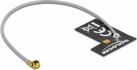 Antenë Wi‑Fi DeLOCK MHF I 2dBi, 2.4GHz, kabllo 10cm, interne me ngjitje