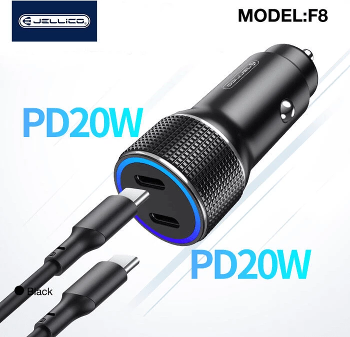 Karikues veture Jellico F8 2x Type-C PD 40W QC, i zi