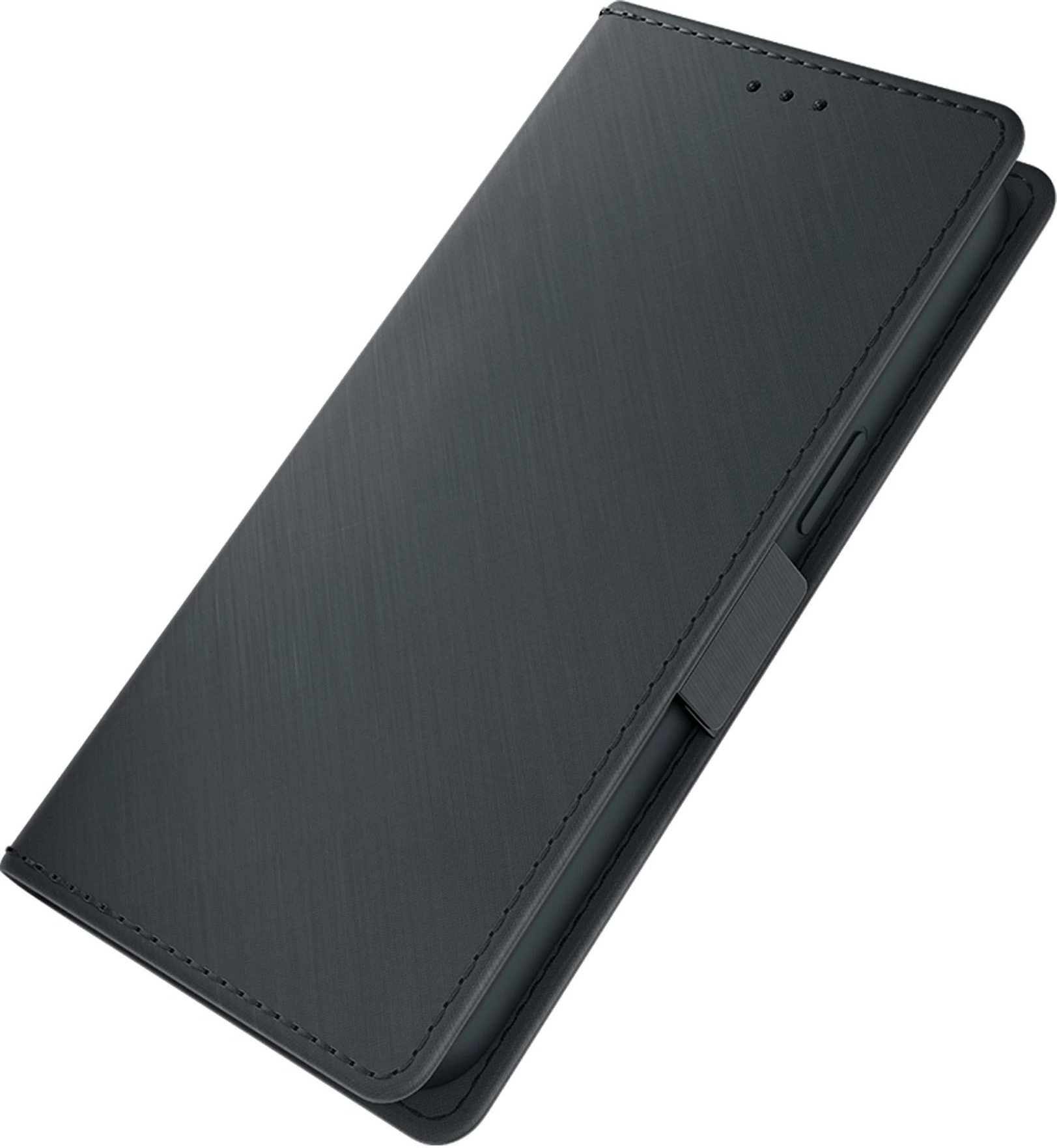 Mbështjellës portofol 3mk Wallet Case për iPhone 16e, me magnet, 3 xhepa për karta, funksion stand, i zi, në kuti