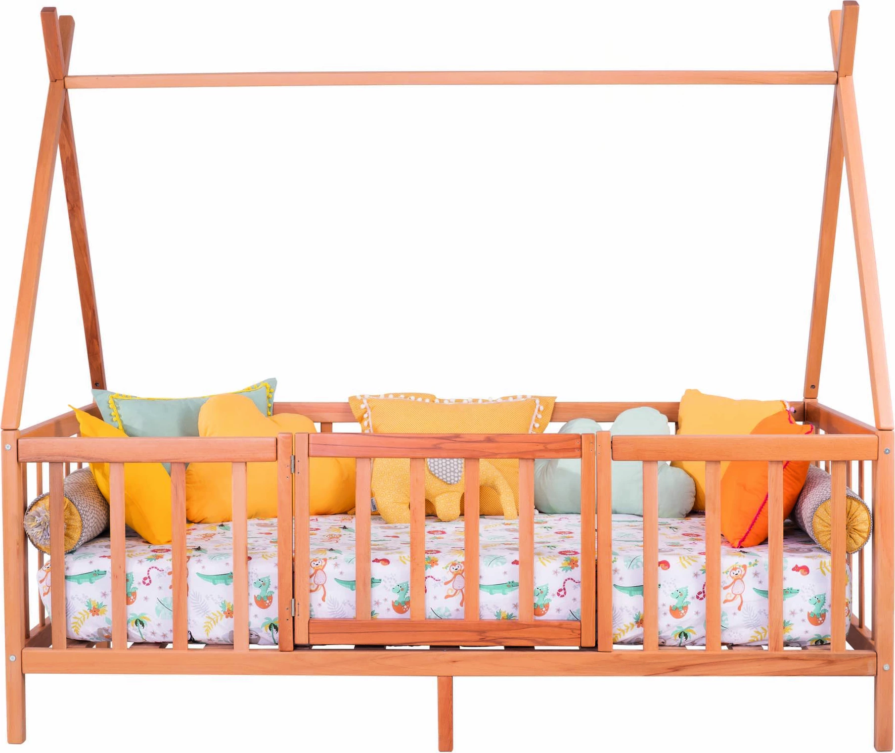 Krevat shtëpizë për fëmijë, ngjyrë natyrale, Skye Decor, Woody