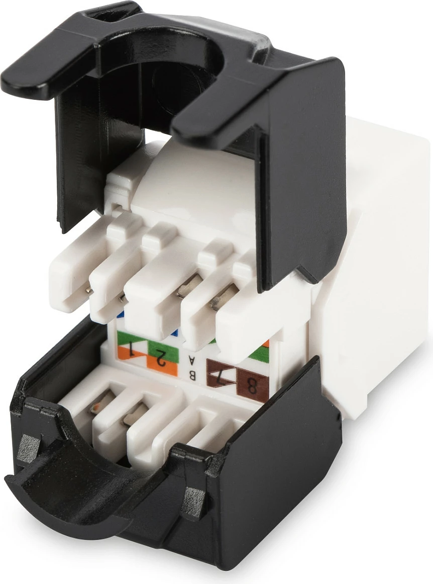 Modul Keystone Digitus DN-93603, CAT 6, UTP, montim pa vegla, bardhë/zi