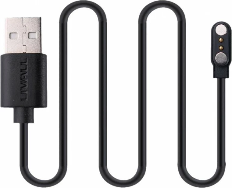 Kabllo USB-A magnetike Livall PW-010 1 m e zezë