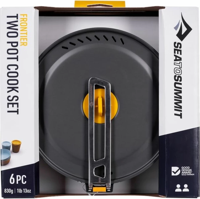 Set enësh për kamping Sea To Summit Frontier UL 2P 6 pjesë, i zi/kafe/blu