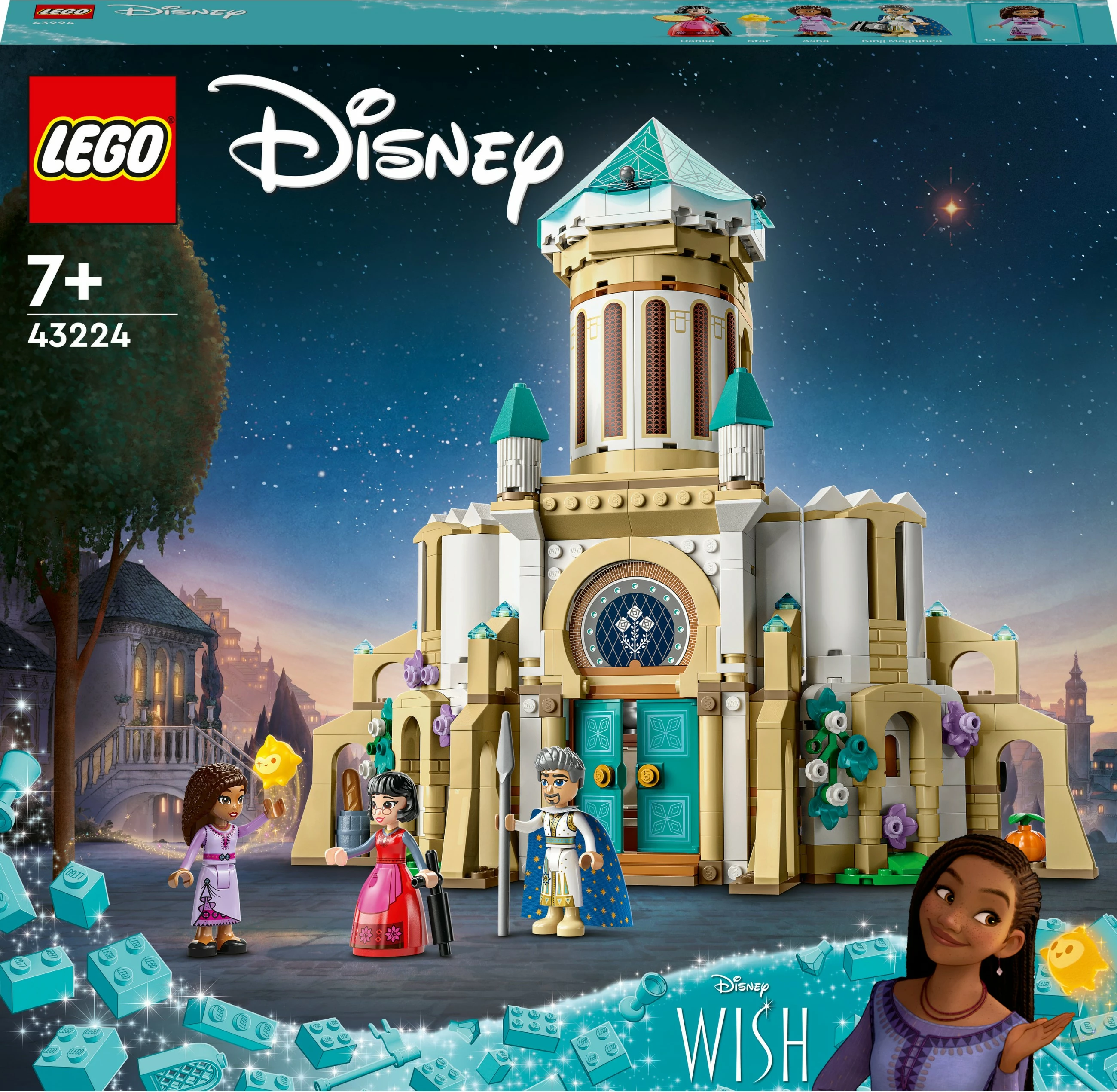 Set ndërtimi LEGO Disney King Magnifico's Castle 43224, 613 pjesë, shumëngjyrësh