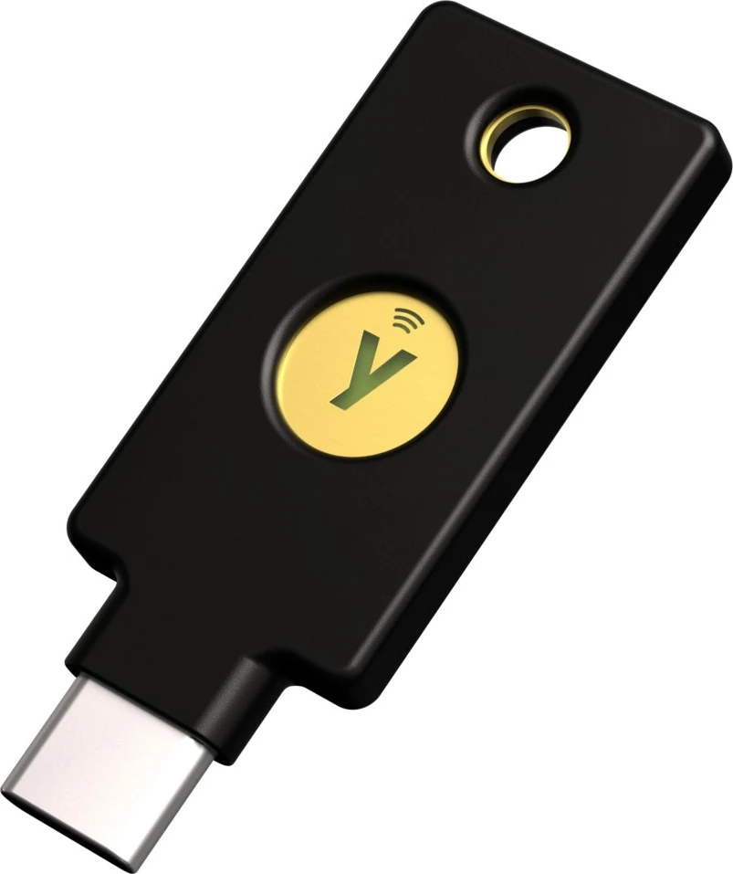 USB Çelës sigurie YUBICO, NFC, USB-C, i zi 