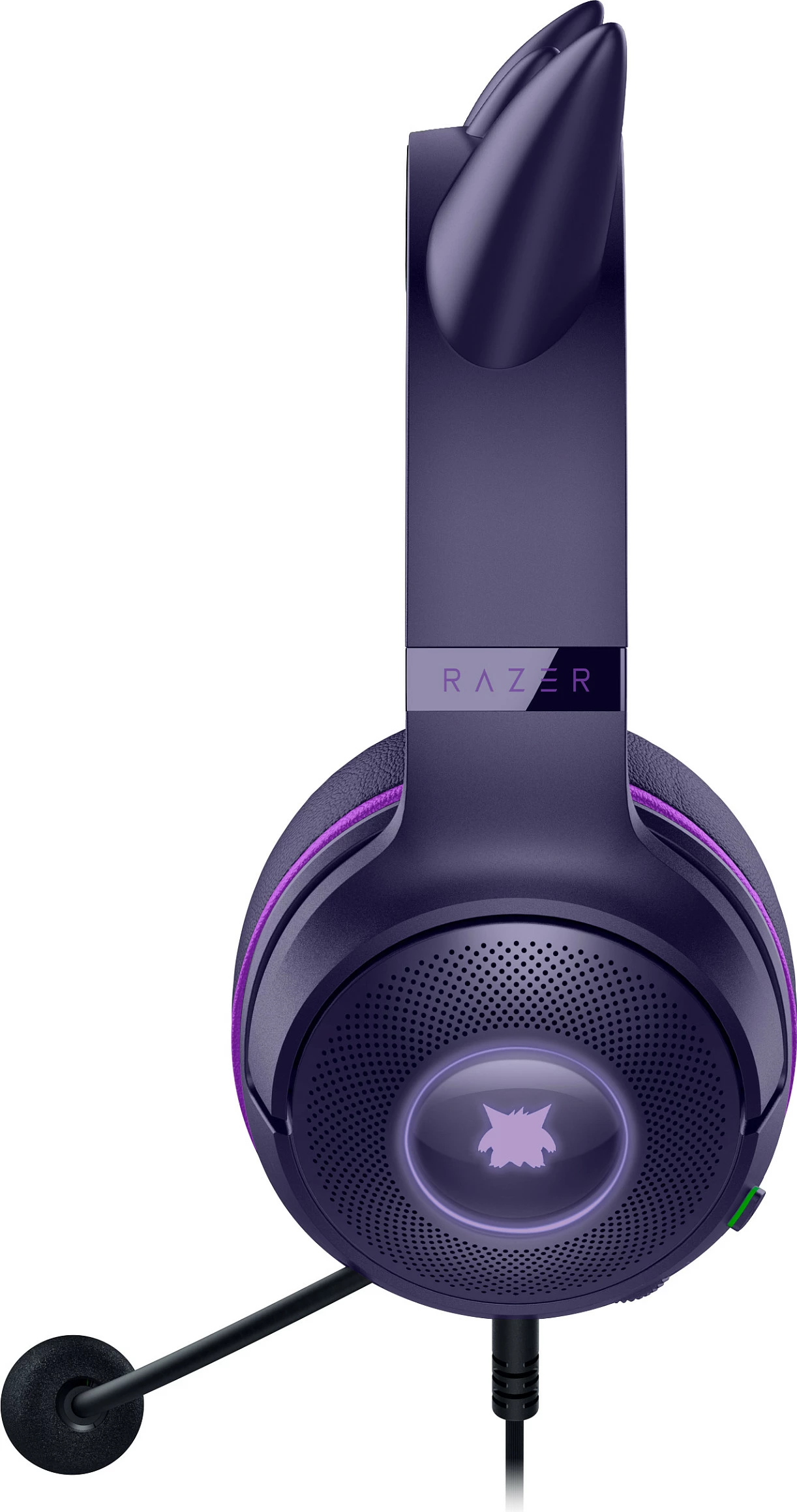 Kufje Razer Kraken Kitty V2 Pokemon Gengar Edition, me kabllo USB, RGB, Virtual 7.1, rozë