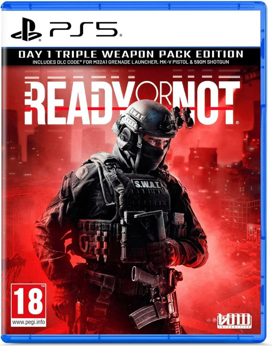 Lojë PS5 Ready Or Not Day 1 Triple Weapon Pack Edition