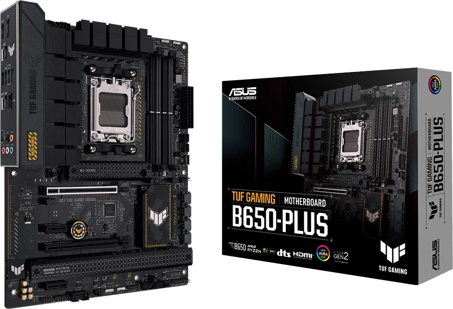 Pllakë amë ASUS TUF Gaming B650-PLUS, AM5, ATX, DDR5 128GB, 3x M.2, 4x SATA, 2.5GbE