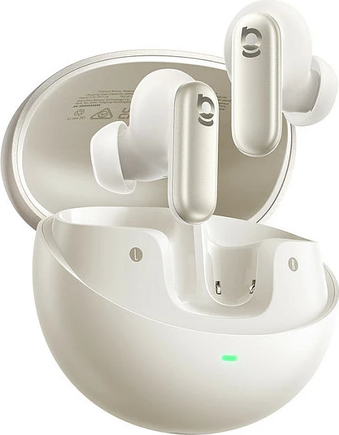 Kufje Baseus Inspire XP1 True Wireless, Bluetooth 6.1, Noise Cancelling, me kuti karikimi, USB-C, Starlight Off White