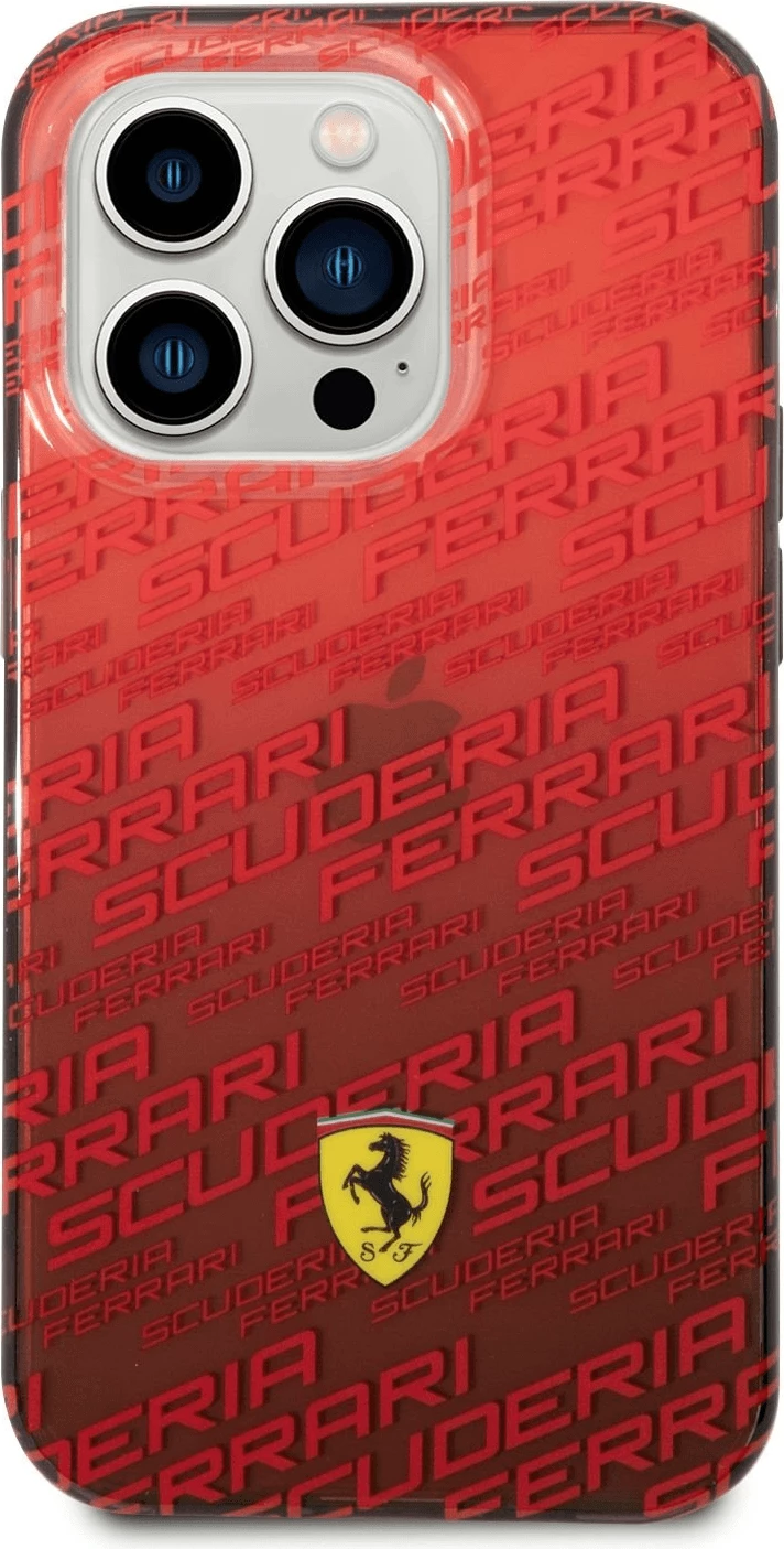 Mbështjellës silikoni Ferrari Scuderia Ferrari FEHCP14LEAOR për iPhone 14 Pro, e kuqe