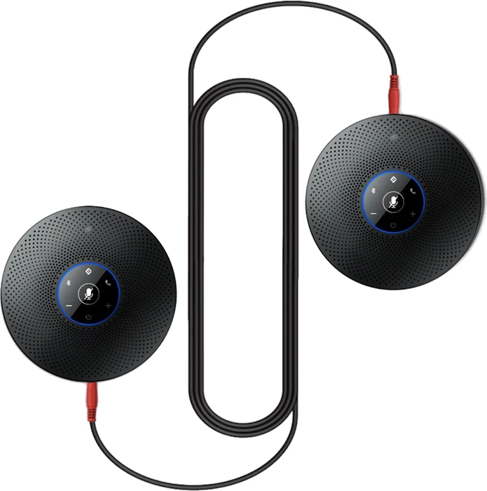 Altoparlant konference EMEET OfficeCore M2 Max, 5 W, Bluetooth 5.0, USB-C, bateri 2600 mAh, i zi, set me adapter USB A300 + kabllo USB-C 3 m