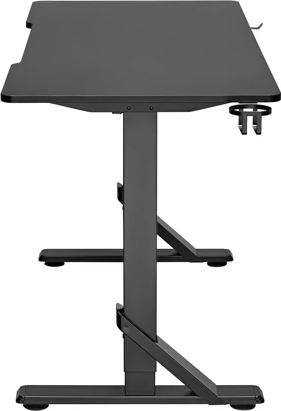 Tavolinë gaming UVI Breacher RGB 136 x 60 cm, lartësi e rregullueshme 71/76/81 cm, e zezë
