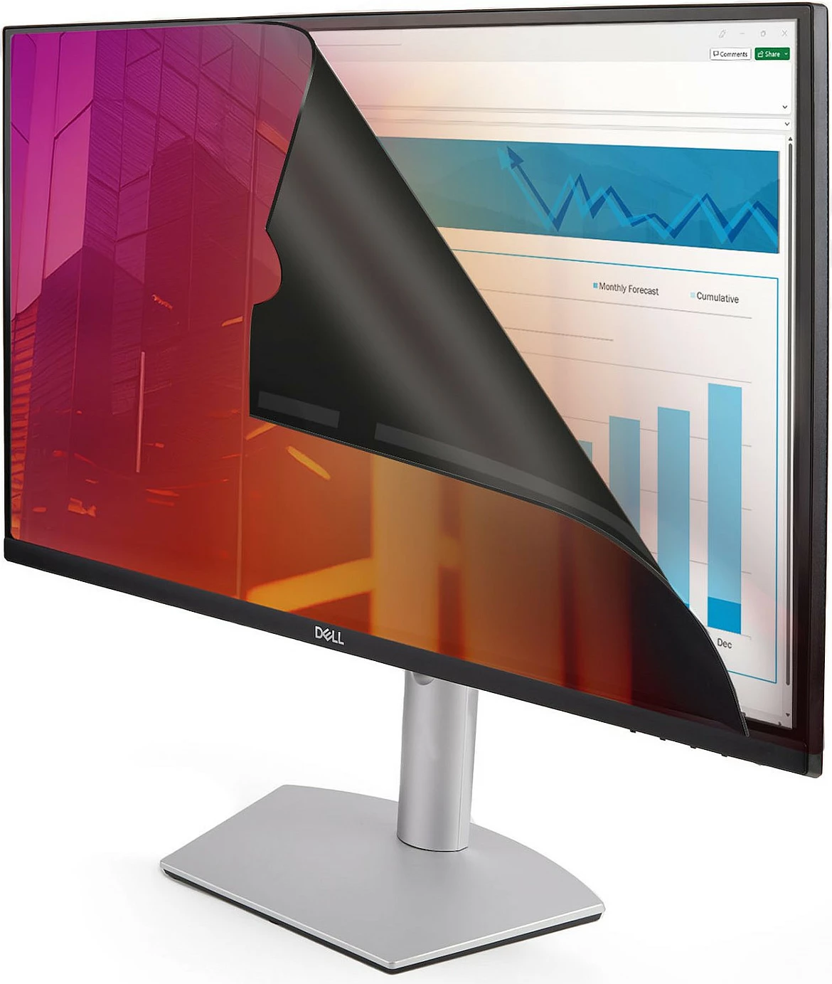Filtër privatësie për monitor StarTech 24" 16:9, i kthyeshëm Gold/Black, glossy