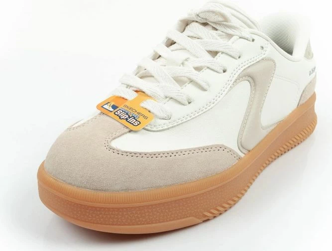 Atlete femra Skechers Lifted Luxe Slip-Ins, të bardha