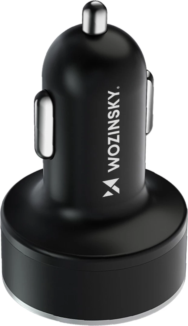 Karikues veture Wozinsky WDCCB, 50W, 2xUSB-C / 2xUSB-A, me ekran, i zi