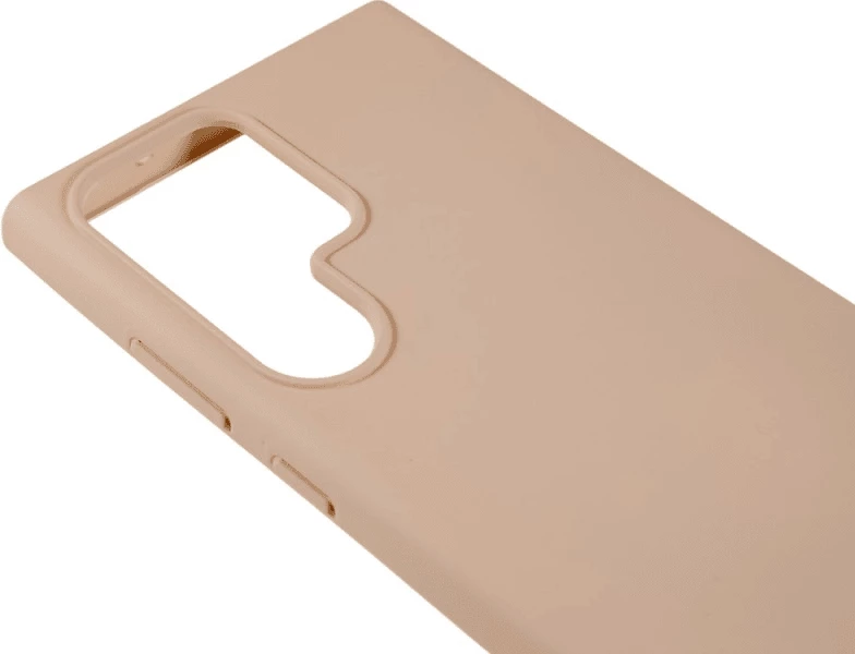Mbështjellës Goospery Soft Feeling Silicone për Samsung Galaxy S23 Ultra 5G, bezhë