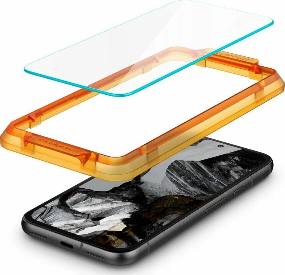 Xham mbrojtës i kalitur Spigen Glas.TR AlignMaster për Google Pixel 8a, 9H, 2 copë, transparent