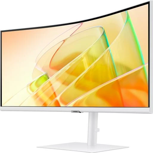 Monitor Samsung ViewFinity S6 S34C650TAU (LS34C650TAUXEN) 34" Ultra‑WQHD 21:9 1000R 100 Hz HDR10 AMD FreeSync Thunderbolt 4 bardhë