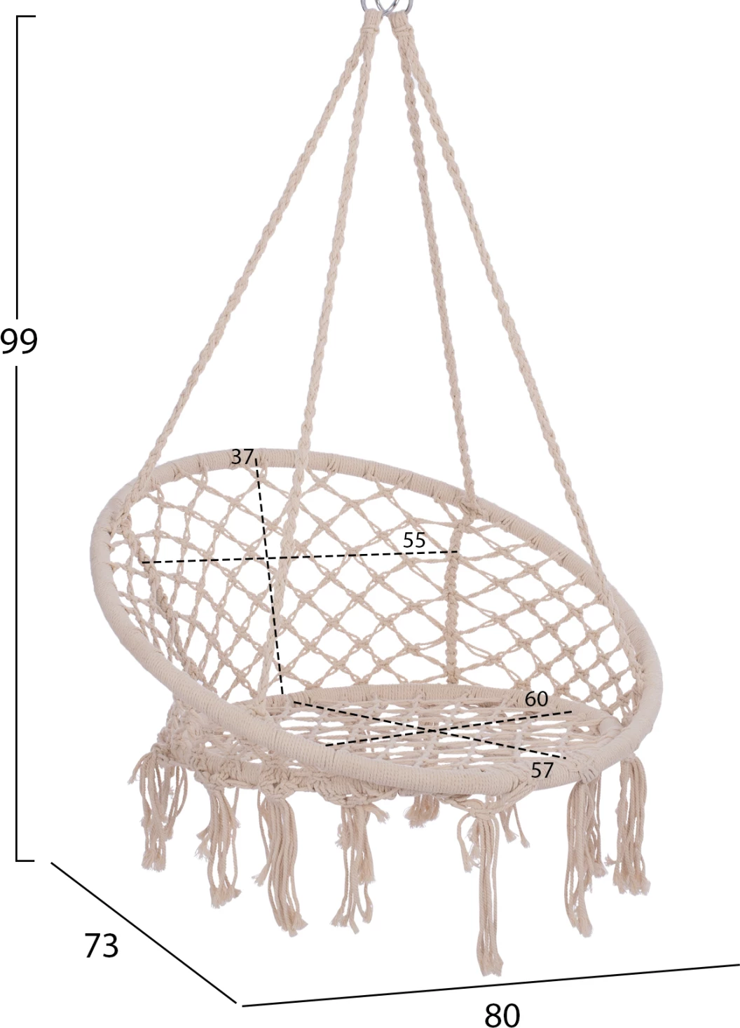Fole e varur NEENA, ngjyrë e bardhë, FH5768, 80x73x99 cm