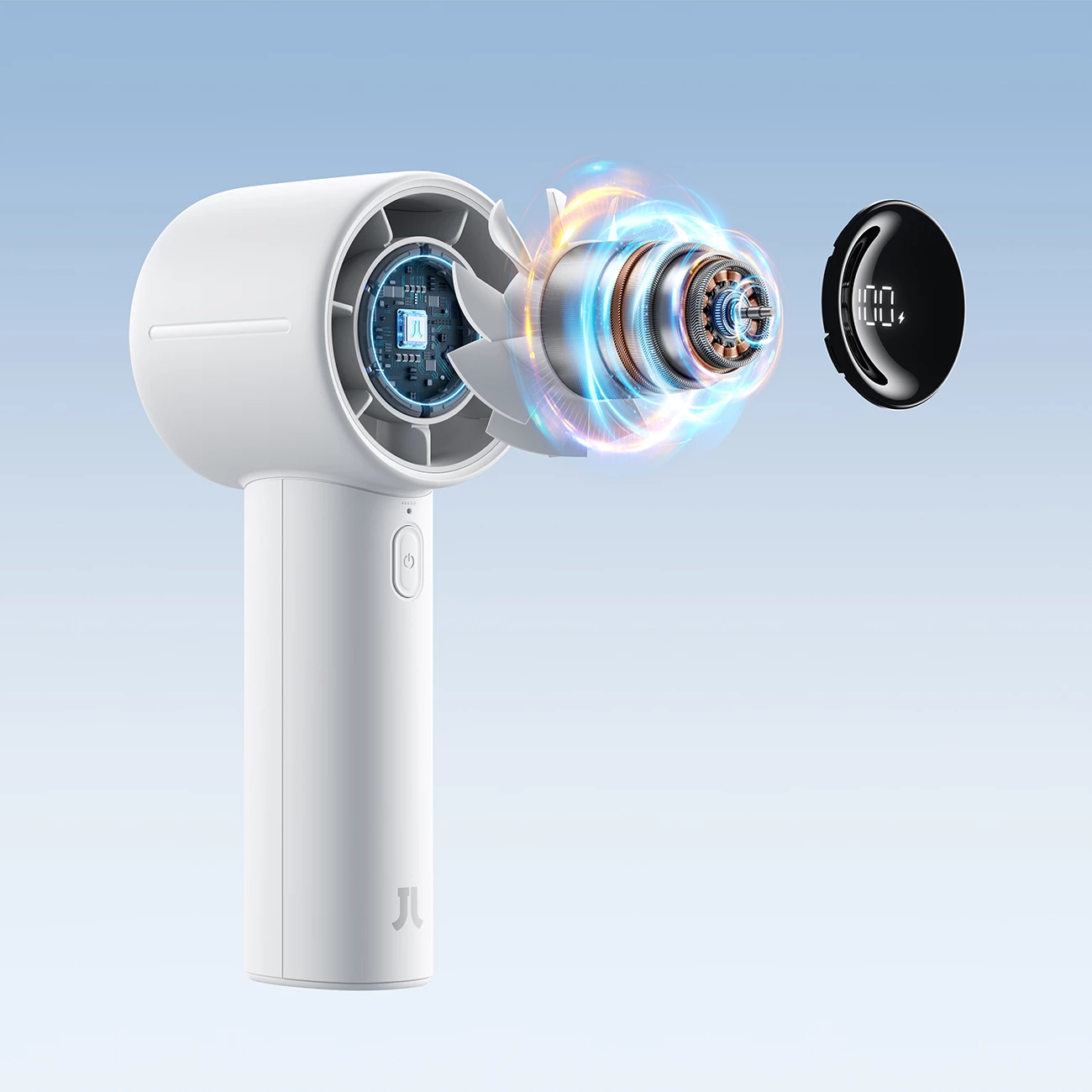 Ventilator dore Jisulife Handheld Fan 10S 5000mAh USB-C, gri