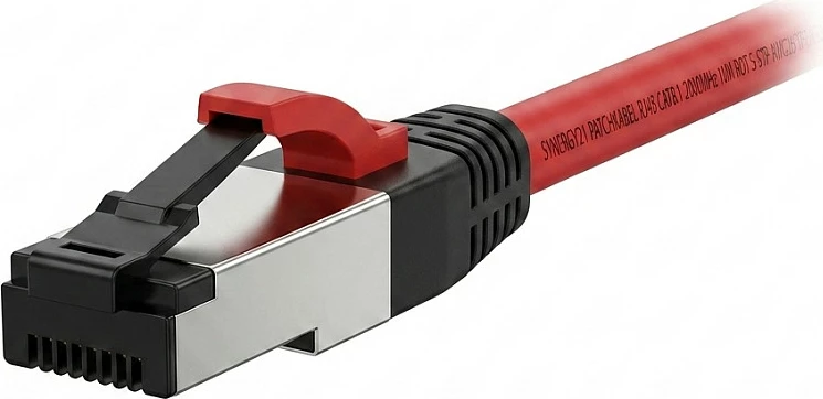 Kabllo rrjeti Synergy21 CAT8.1 RJ45, 10m, S/FTP, 2000MHz, SuperFlex, e kuqe