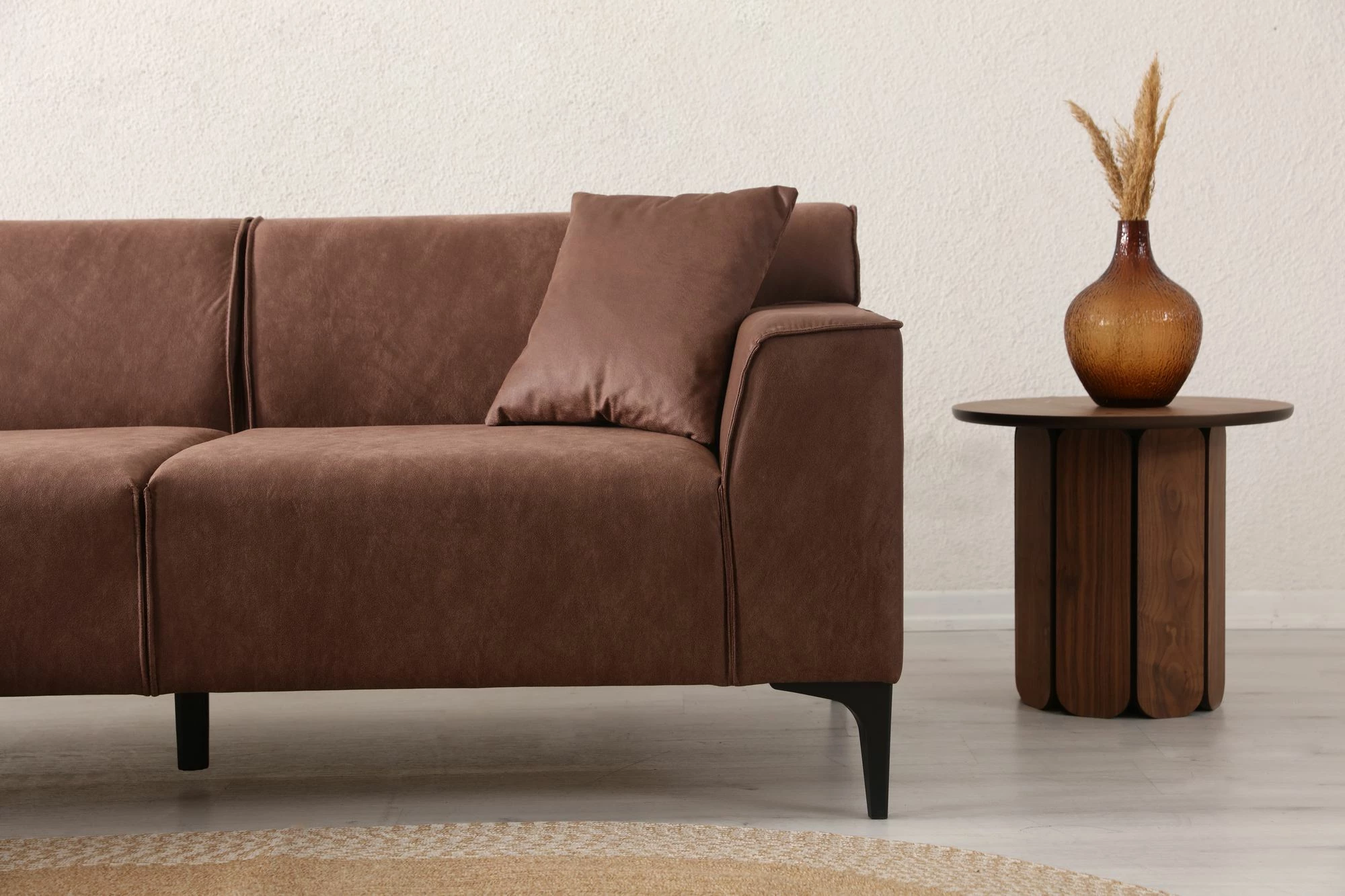 Këndare New Petra L, ngjyrë konyak, Atelier del Sofa