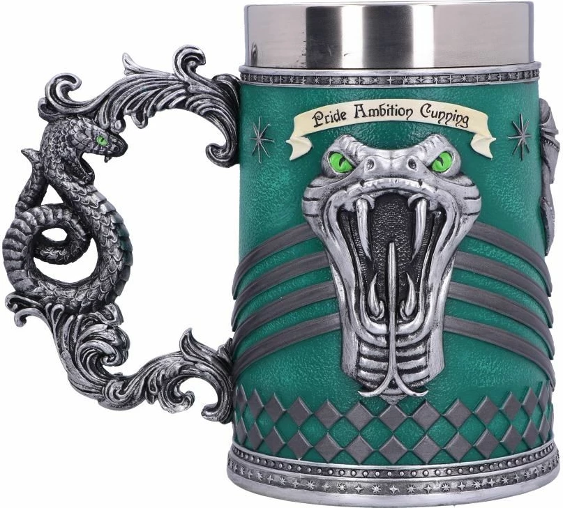 Kupë koleksionuese NEMESIS NOW Harry Potter Slytherin, resin e pikturuar me dorë, jeshile/argjend