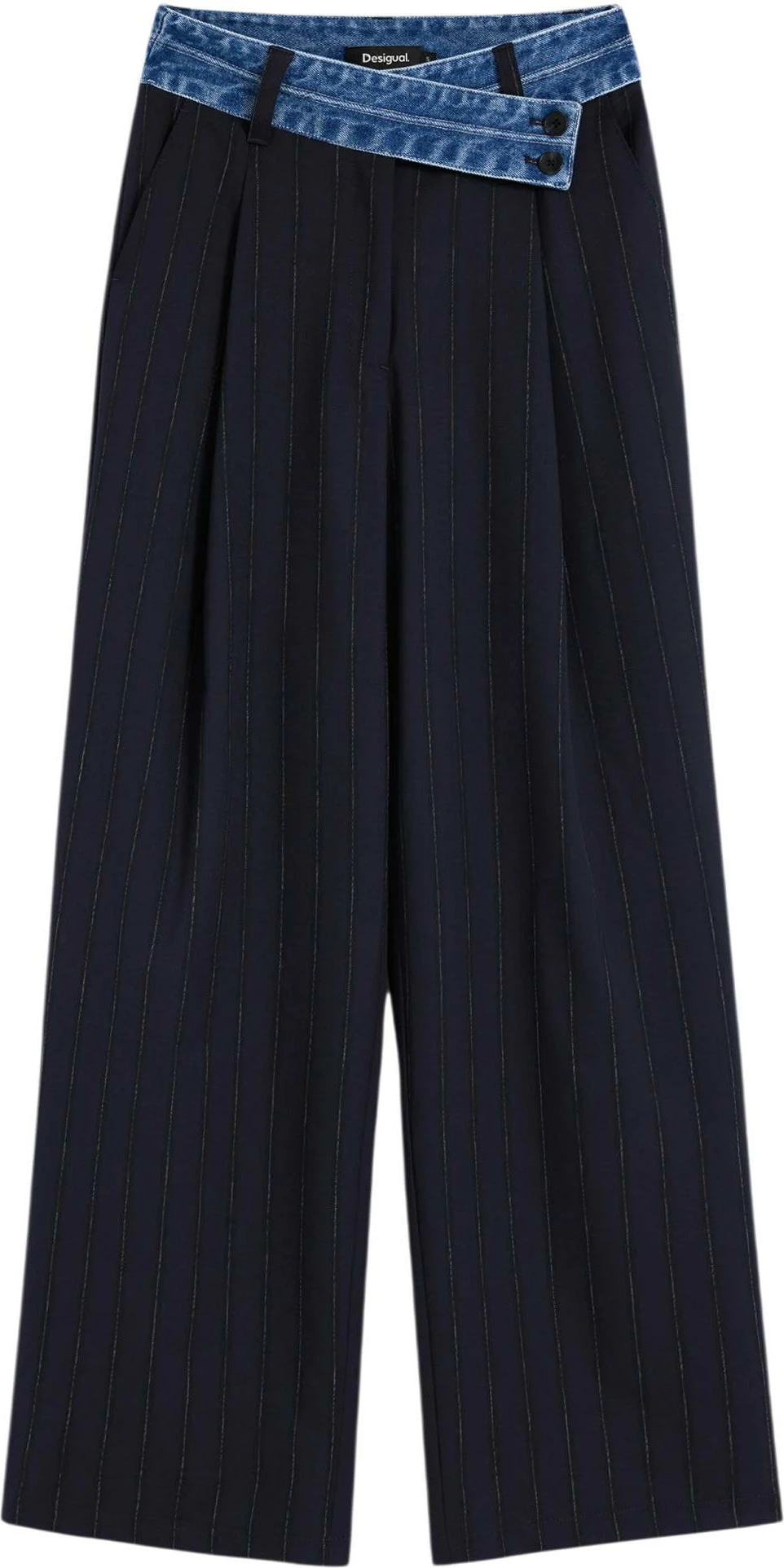 Pantallona për femra Desigual PANT_LAILA 26WWPW05, të kaltërta [Madhësia: S]
