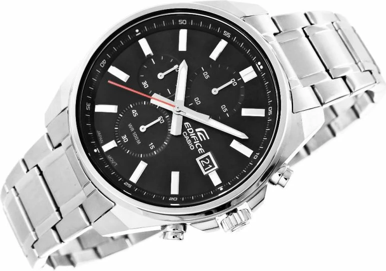 Orë dore për meshkuj Casio, e zezë