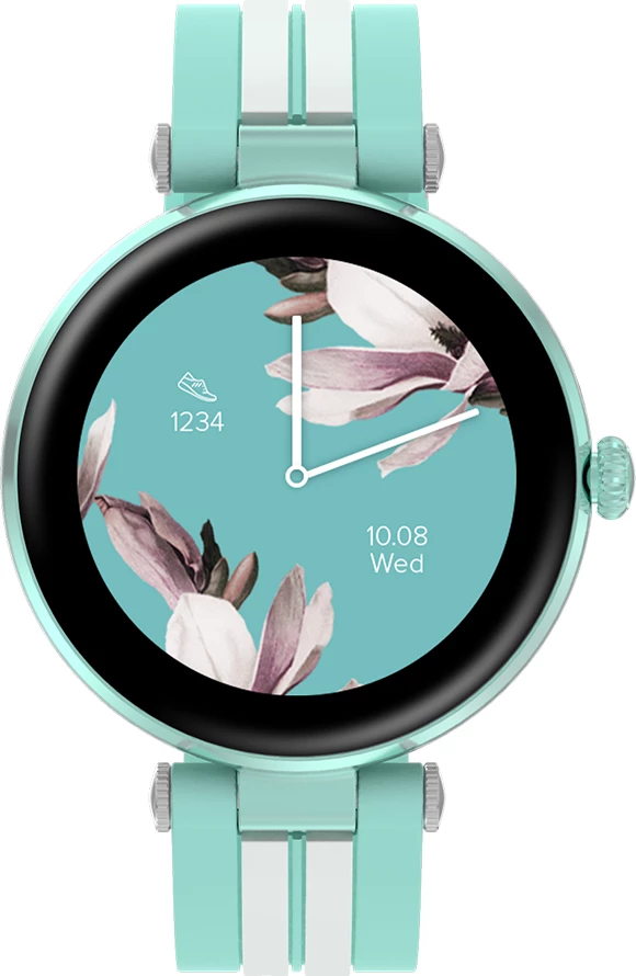 Smartwatch CANYON Semifreddo SW-61, 1.19\" AMOLED, 390x390, bateri 190 mAh, CNS-SW61BL, e gjelbër