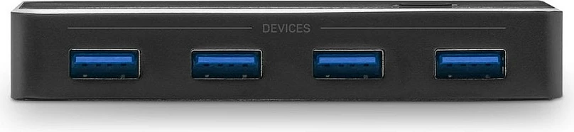 Switch USB LINDY 43387, 2 PC në 4 pajisje USB 3.0, 5 Gbit/s, USB-C, i zi