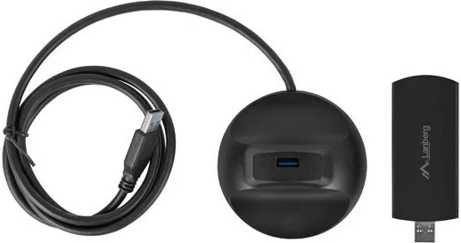 Kartë rrjeti wireless USB Lanberg NC-3000-WI, Wi-Fi 6E, 3000 Mbit/s, e zezë