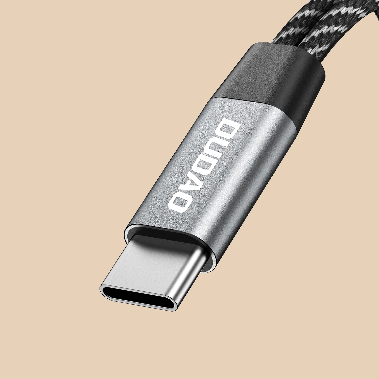 Adapter USB-C Dudao L13C+ 2-në-1, 1.2m, Gri