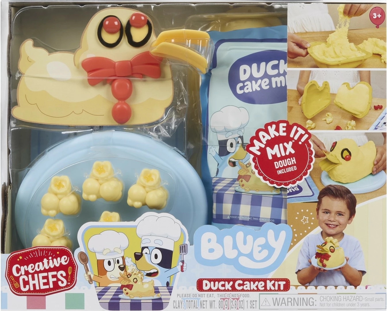Set tortë me plastelinë Bluey 'Duck', Little Tikes, 643453-EUC, 15 aksesorë, 3+ vjeç, set