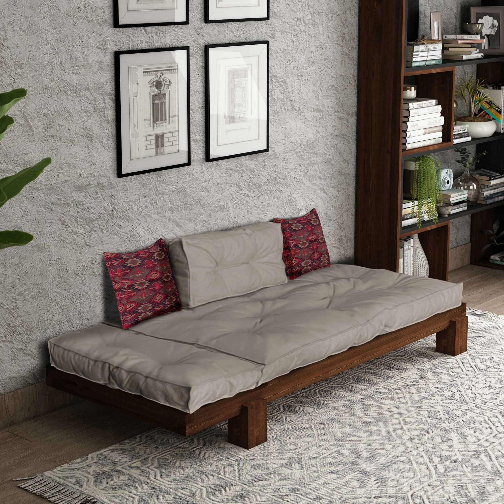 Lounger Atelier del Sofa, ngjyrë arre dhe bezhë, CPT8380-200