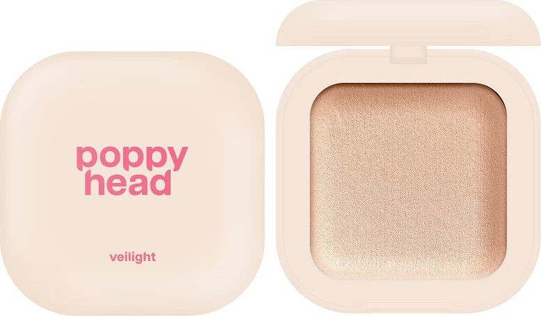 Puder ndriçues i pjekur për femra Poppy Head Veilight 02 Sunlit Aura, 12g