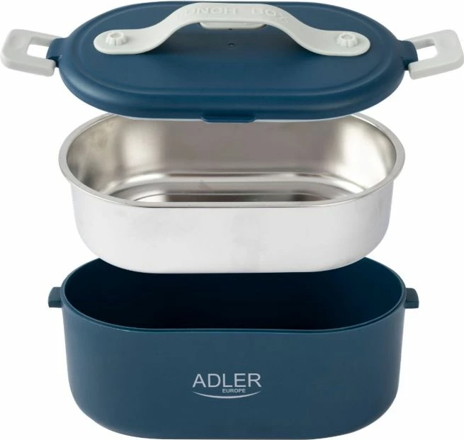 Kuti elektrike për ushqim Adler AD4505B 0.8 L blu, me lugë