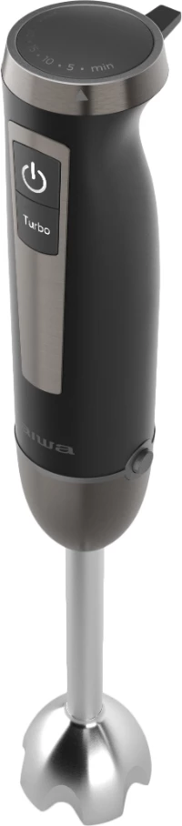 blender shkop AIWA KENKIRI 1500 Plus ABL-1500P, 1500 W, 40 shpejtësi + Turbo, 6 thika Titanium, me grirës 500 ml + rrahëse inox + gotë matëse 800 ml, zi/inoks