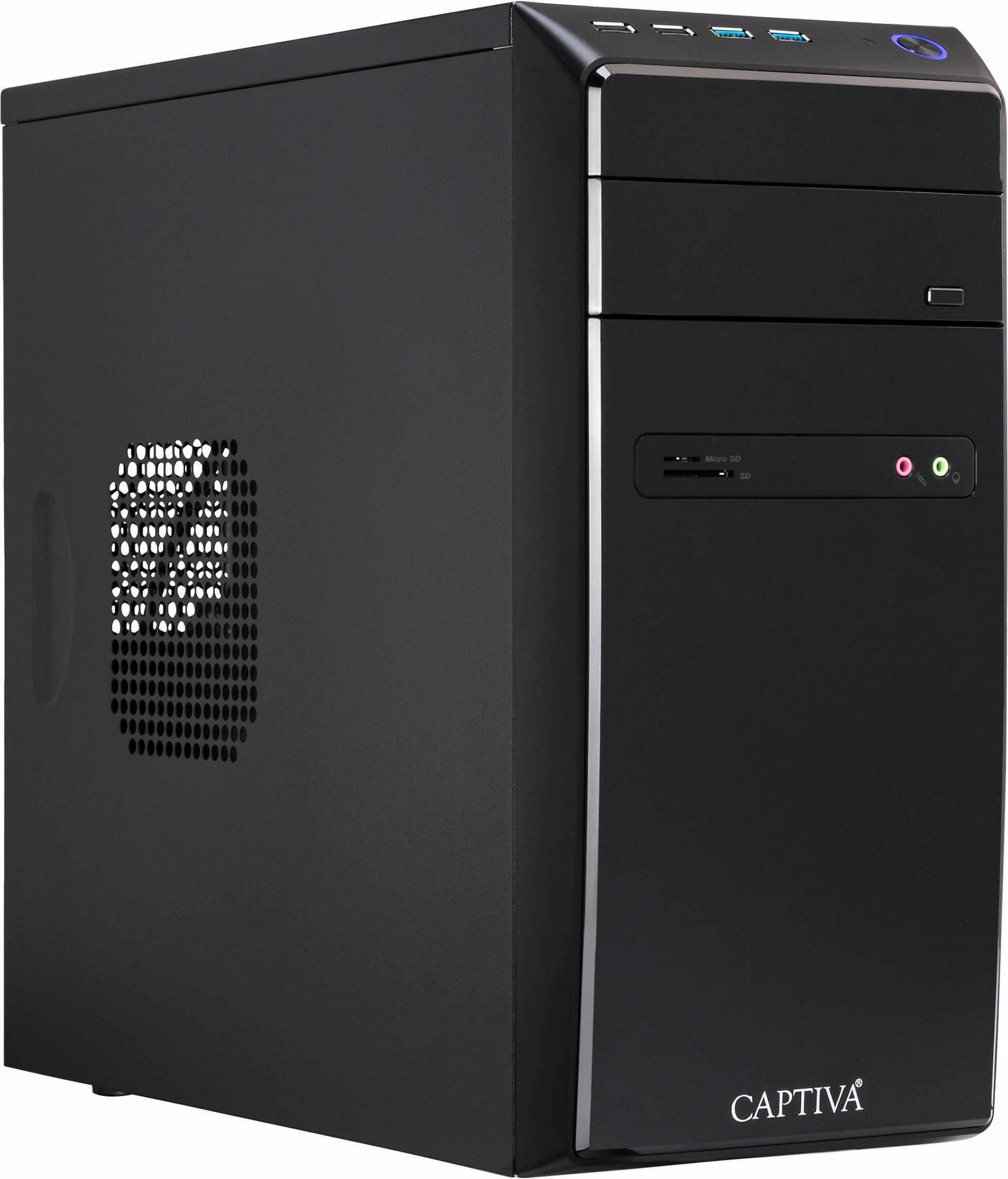 Kompjuter Captiva Power Starter I81-132, Intel i3-12100, 8GB RAM, SSD 250GB, Windows 11, kasë e zezë