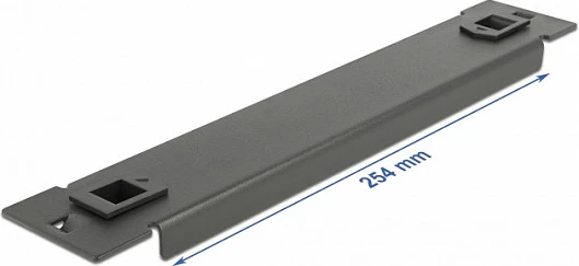 Panel i verbër rack DeLOCK, 10", 1U, montim pa vegla, i zi