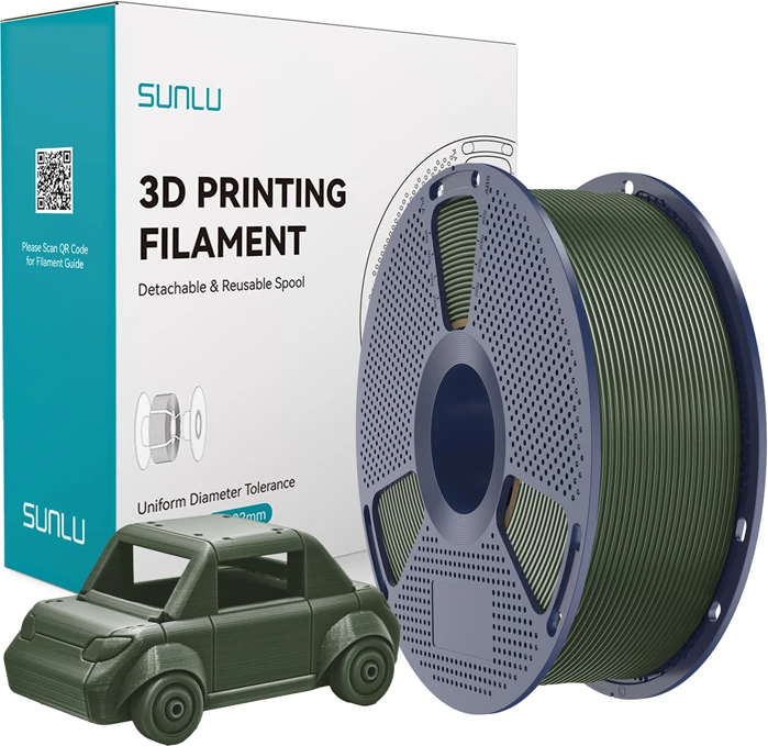 Filament PETG për printim 3D Sunlu PETG OG, jeshile ulliri