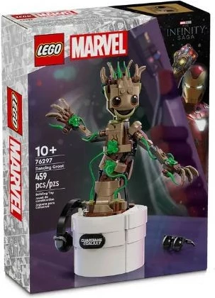 Set LEGO Marvel Dancing Groot 76297, 459 pjesë, për fëmijë 10+, plastikë