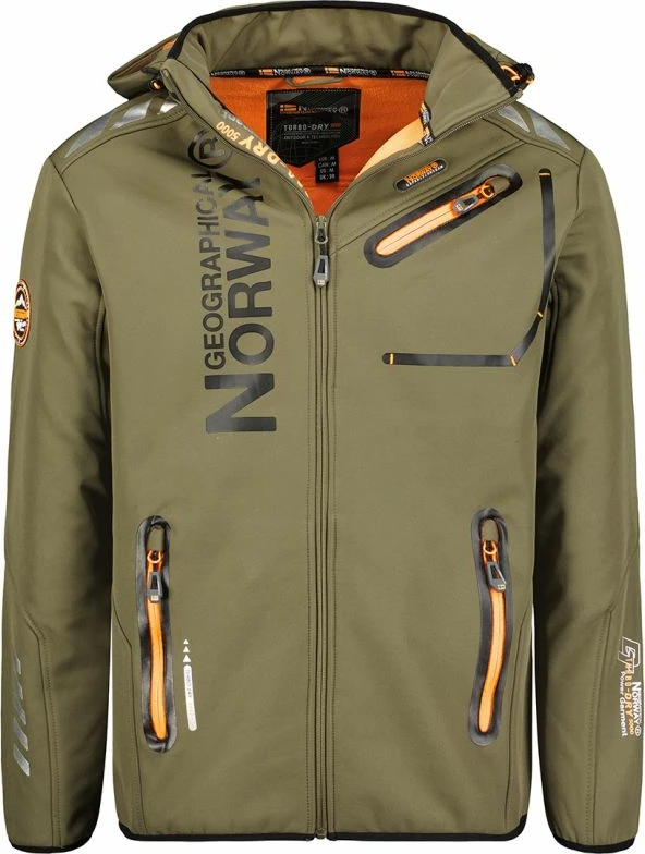 Jakne softshell për meshkuj Geographical Norway, kaki [Madhësia: M]