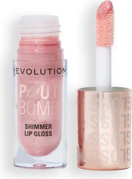Revolution - Lip Gloss with Shimmer Pout Bomb - Shine Pink