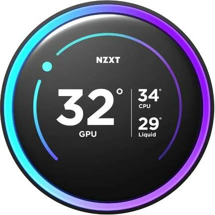 Ftohës uji NZXT Kraken Elite 280 RGB V2 LCD, 2x14cm, ekran IPS, për CPU, i zi